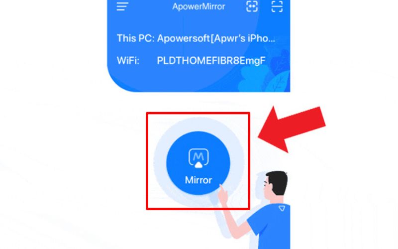 Máy chiếu mini kết nối điện thoại bằng ứng dụng ApowerMirror