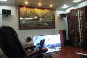 Lắp đặt hệ thống âm thanh giải trí và Karaoke cho gia đình tại Trần Thái Tông, Hà Nội.