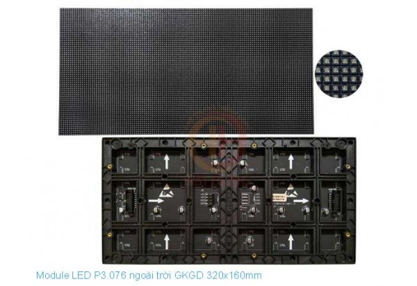 Module LED P3.076 ngoài trời GKGD 320x160mm