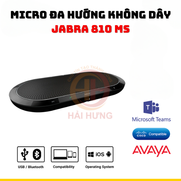 Micro đa hướng không dây Jabra 810 MS