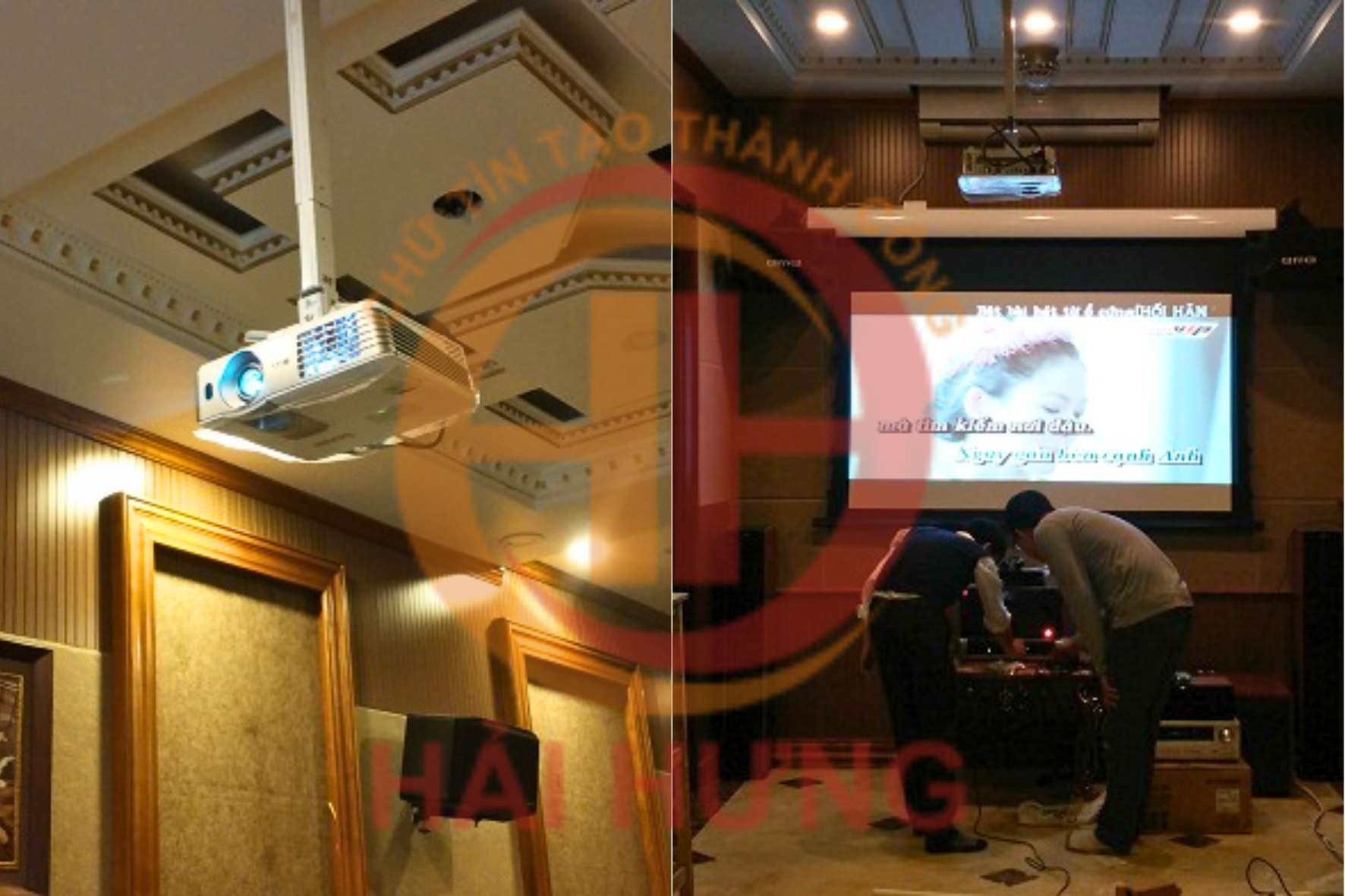 Lắp đặt phòng chiếu phim 3D kết hợp Karaoke tại khu đô thị Ladico