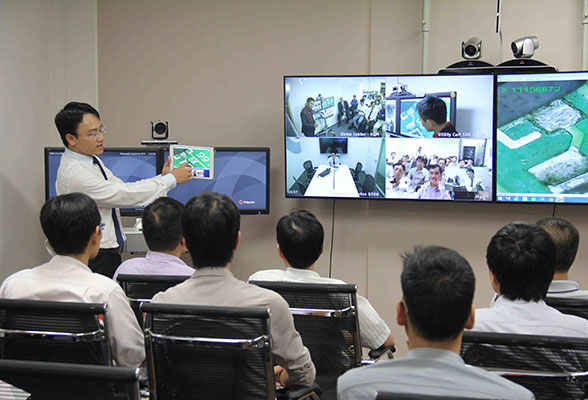 Hệ thống hội nghị truyền hình Polycom giúp họp trực tuyến