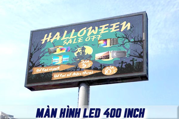 Màn hình LED 400 Inch hiển thị hình ảnh sắc nét từ khoảng cách từ 7m trở lên