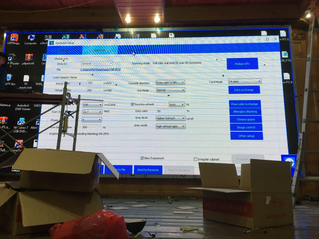 Quy trình test màn hình LED bao gồm nhiều thông số khác nhau