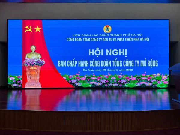 Màn hình LED sân khấu hội nghị trong nhà