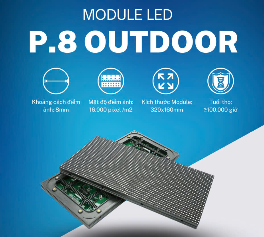 Module màn hình LED P8 ngoài trời