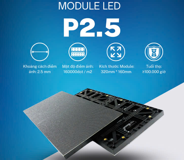 Module màn hình LED P2.5 trong nhà