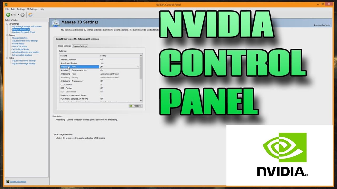 NVIDIA Control Panel là gì